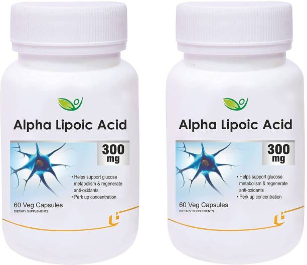 BIOTREX NUTRACEUTICALS Alpha Lipoic Acid - 300mg For Boost Liver Function, Healthy Blood Sugar