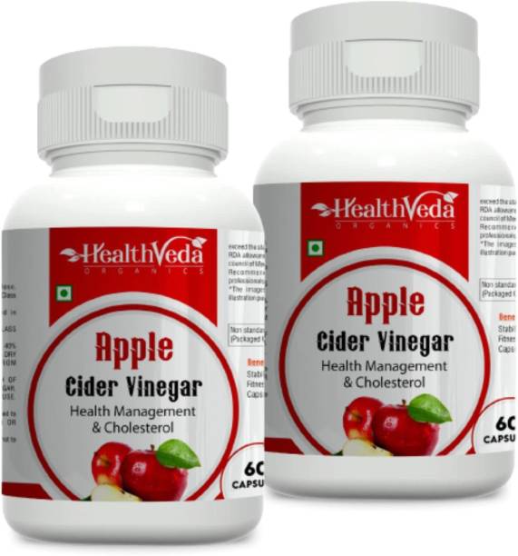Health Veda Organics Apple Cider Vinegar Supplements For Weight Loss Management For both Men & Women