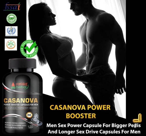 RISHIKUL HERBAL Casanova Power Booster Capsules for Men