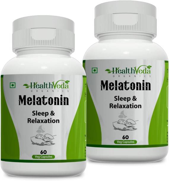 Health Veda Organics Melatonin Capsules for Better Sleep & Relaxation For both Men & Women