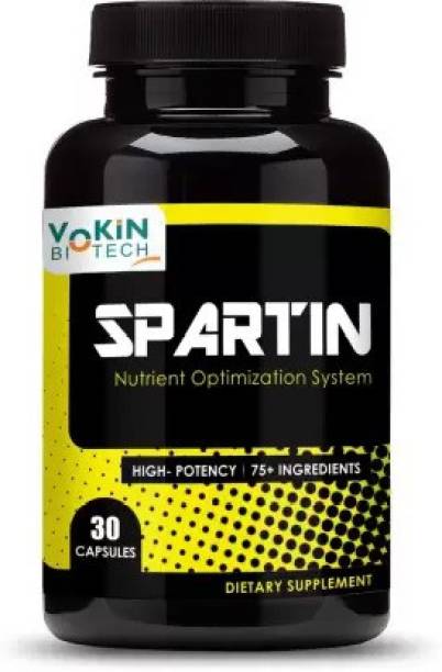 Vokin Biotech Spartin Testosterone Booster with Tribulus Terrestris Extract, -30 Capsules