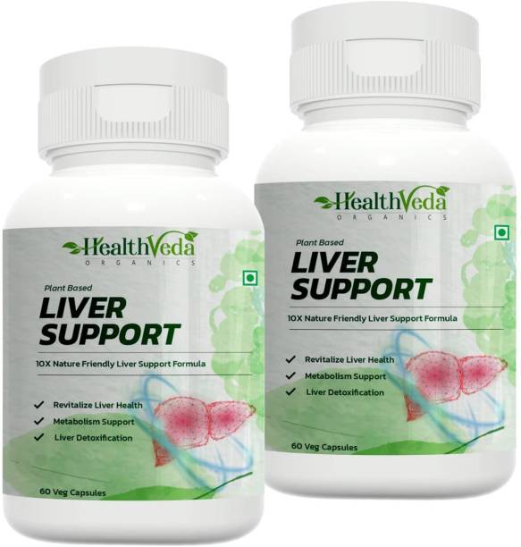 Health Veda Organics Liver Support Supplements For Liver Support & Detoxification For Men & Women