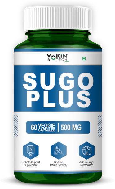 Vokin Biotech Herbal Sugo Plus With Karela 120mg & Chirayata 100mg for Diabetes Control