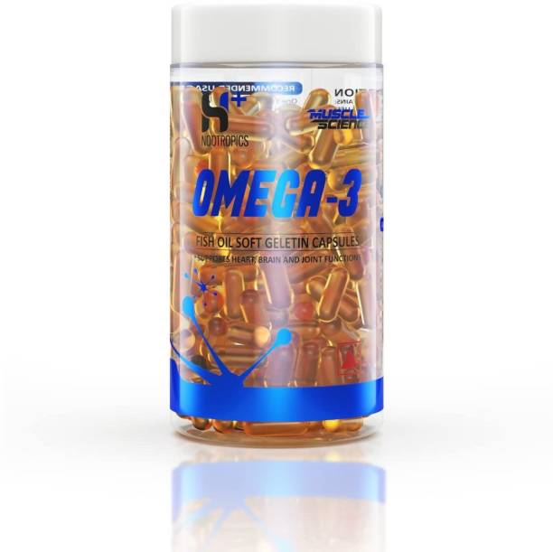 Muscle Science Omega 3 Fish Oil 90 Capsules Support Healthy Brain, Heart, Eyes & Joint Function
