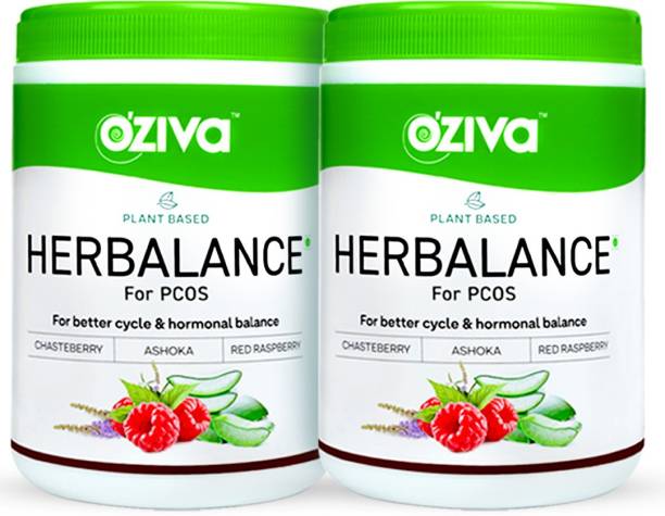OZiva Plant based blend with Myo- inositol for PCOS management, Pack of 2