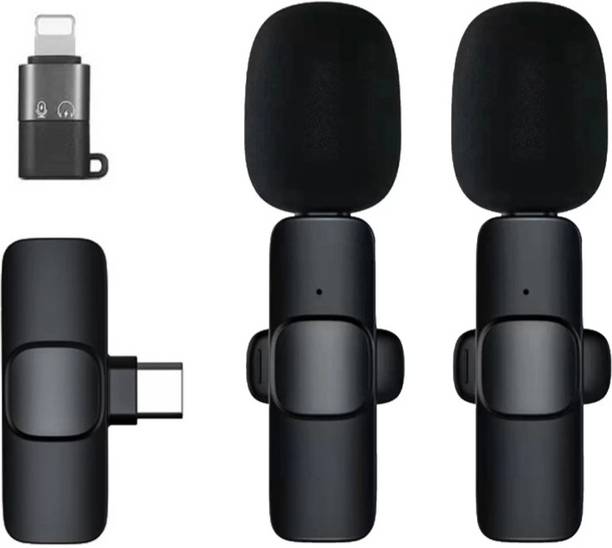 GENTLEMOB Collar Mic Voice recording K9 Dual Wireless microphone for YouTube Vlogging NA Voice Recorder