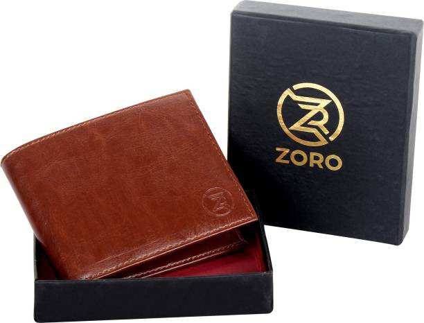 ZORO Men Casual Brown Artificial Leather Wallet