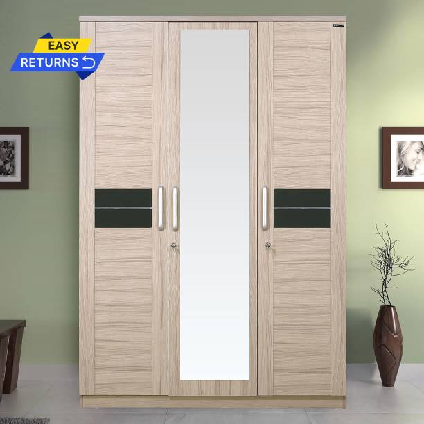 Nilkamal Toya Engineered Wood 3 Door Wardrobe
