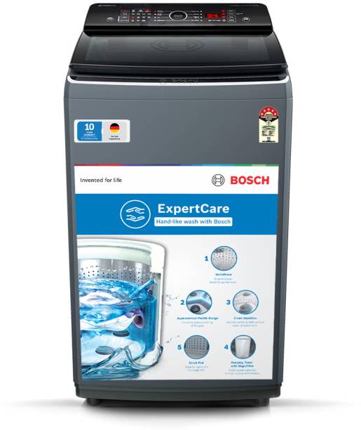 BOSCH 6.5 kg 5 Star With Vario Drum & Anti Tangle Program Fully Automatic Top Load Washing Machine Grey