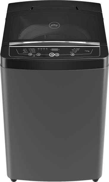 Godrej 7.5 kg with Roller Coaster Wash Technology Fully Automatic Top Load Washing Machine Black