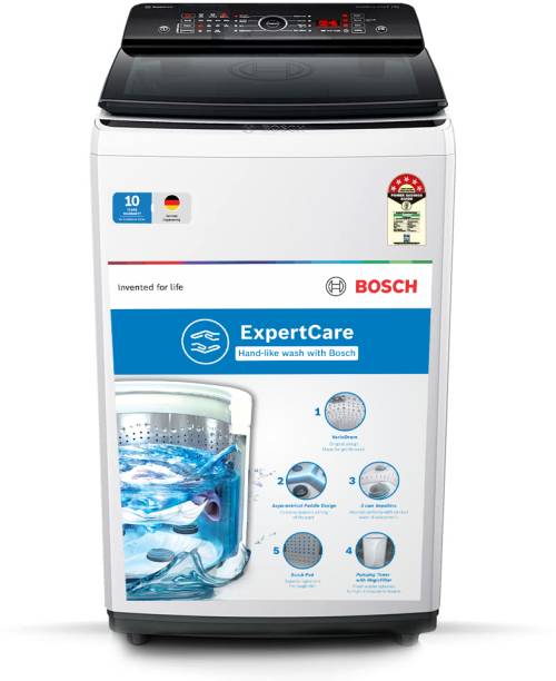 BOSCH 7 kg 5 Star With� Vario Drum & Anti Tangle Program Fully Automatic Top Load Washing Machine White
