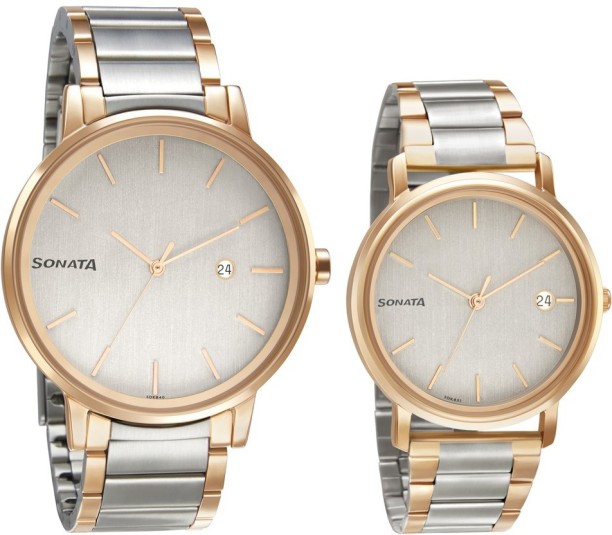 sonata couple watch set price