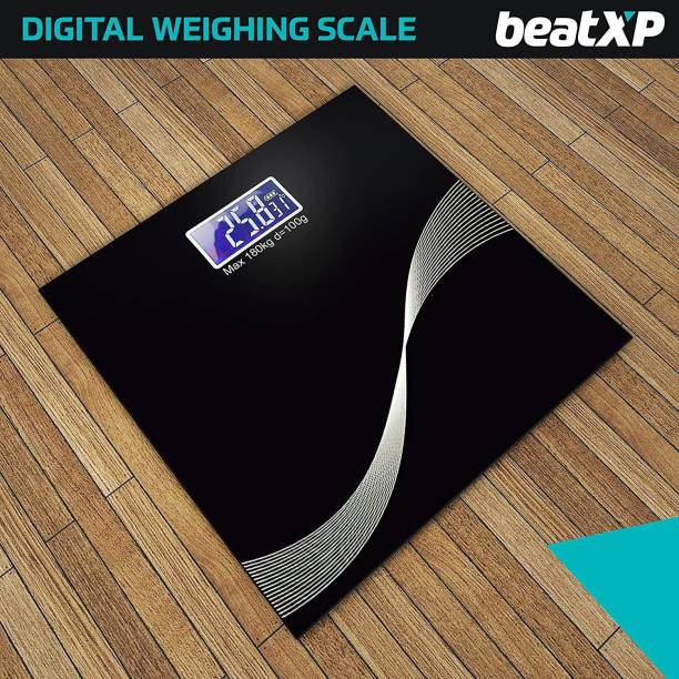 Pristyn care Weight Machine Digital Pro Max Ultra 2.0 | Premium Wave Design Heavy Duty Electronic Thick Tempered Glass LCD Display Digital Personal Bathroom Health Body Weight Bathroom Weighing Scale | Weight Ccale Digital |Digital Weighing Machine | Digital Weight Machine| Electronic Weighing Scale | Weight Scale For Human Body Powered by beatXP Weighing Scale