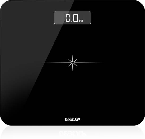 beatXP Actifit Flare Weight Machine with 6mm Thick Tempered Glass for Human Body Weighing Scale