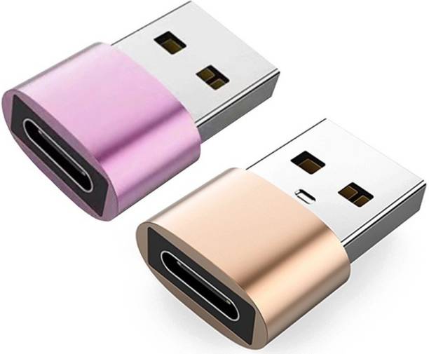 LipiWorld (Pack of 2 ) Type C Female to USB OTG Adapter...