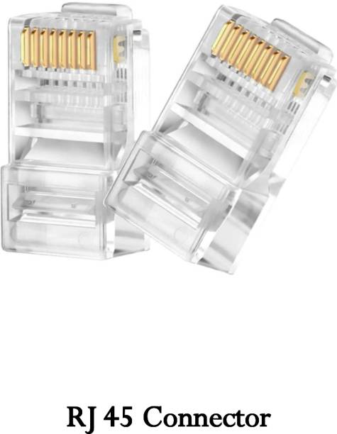 Sbits RJ 45 LAN Connector Cat6 & Cat5 Cat5e Wire All Ethernet Cable Wire Connector