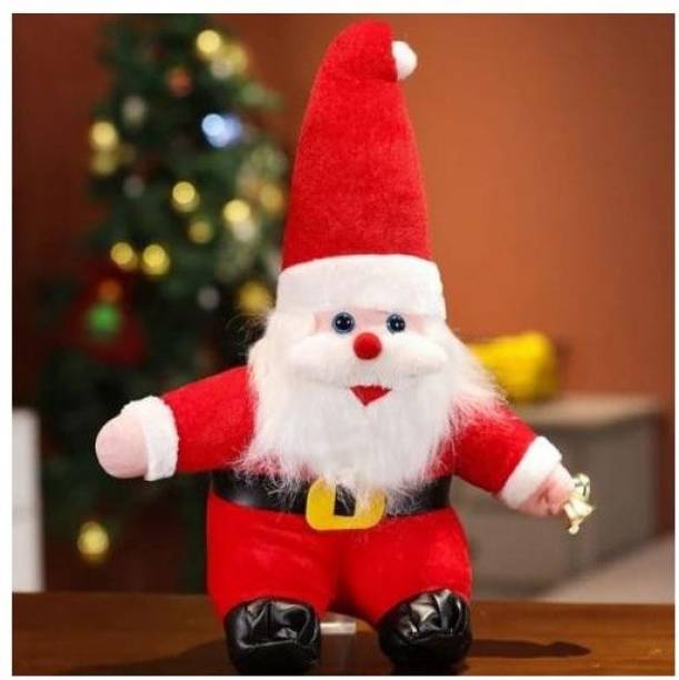 RKY (17inch Red) Santa Claus Soft Toys Christmas Decorations for Home Baby Toys Santa Attire