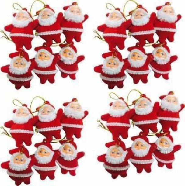RKY Small Santa Claus for Christmas Tree Decoration Hanging Ornaments 30 mm Santa Attire