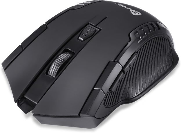 Enter 2.4 ghz Wireless Optical Mouse 1600 DPI with 6 Button E-W65 Ambidextrous Optical Gaming Mouse(2.4GHz Wireless, Black)