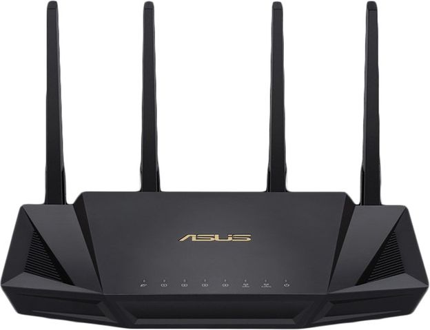 ASUS RT-AX3000 Wi-Fi 6 Router 2.4 GHz, 5 GHz 2976 Mbps Wifi Speed Dual Band External Antenna Access Point Mode(Black)