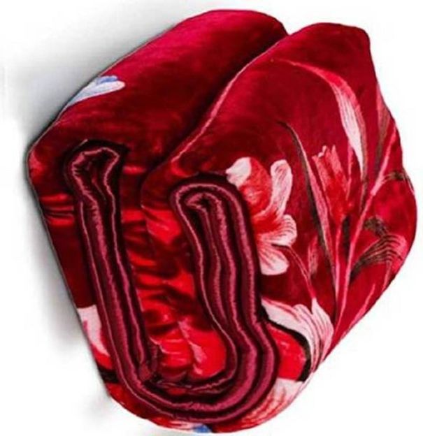GKM Floral Single Mink Blanket for Heavy Winter(Polyester, Multicolor)