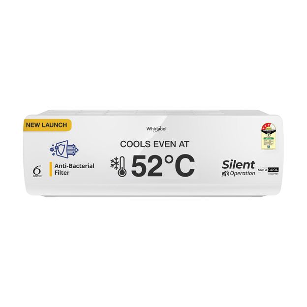 Whirlpool 2026 Model 1.5 Ton 3 Star Split Inverter AC(MAGICOOL 15T 3S INV CNV S6K2PP0 - I / MAGICOOL 15T 3S INV CNV S6K2PP0 - O, White)