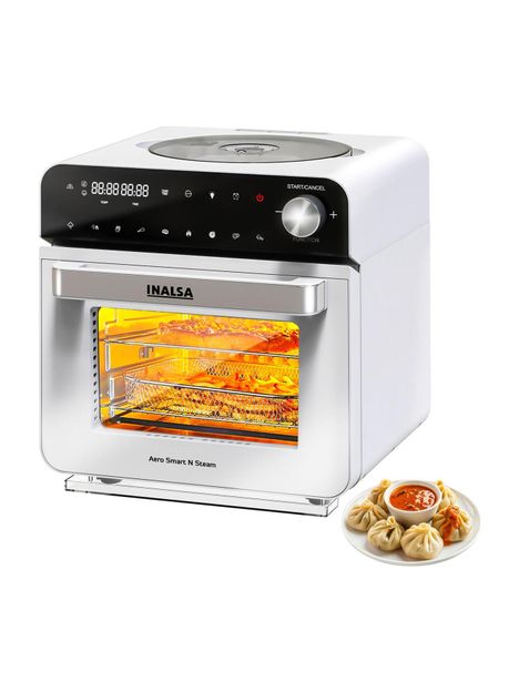 Inalsa Aero Smart N Steam| Oven,Steamer |Rotisserie,Convection & Steam Combination Air Fryer(15 L)