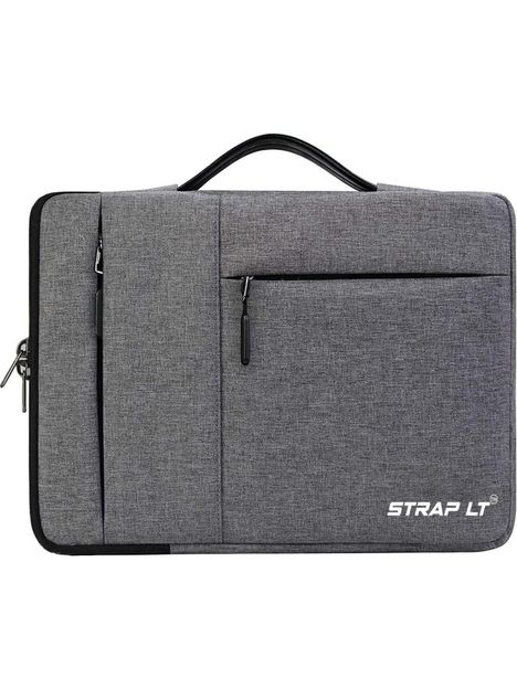 Straplt Laptop Bag Sleeve For 13-13.6 Inch Laptop Case Cover Pouch MacBook Pro, Waterproof Laptop Sleeve/Cover(Grey, 13 inch)