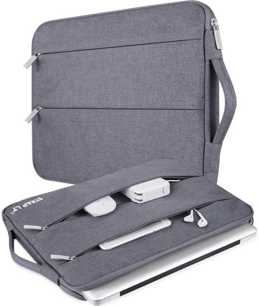 Straplt Carrying Compatible with 16 Inch MacBook Pro Waterproof Laptop Sleeve/Cover(Grey, 16 inch)