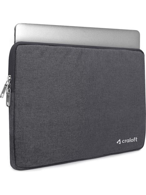 CRALOFT Macbook Bag Case For Men And Women | Office and Travel Minimalist L26 Laptop Sleeve/Cover(Grey, 16 inch)