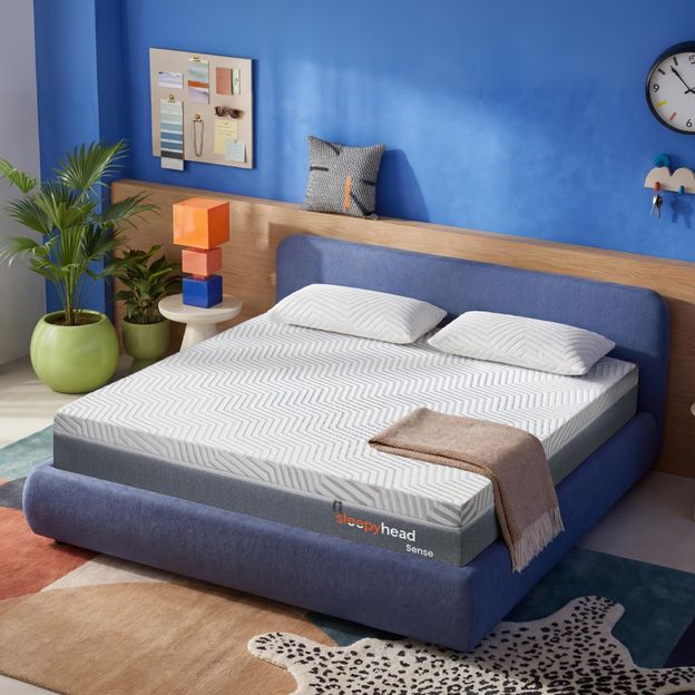 Sleepyhead Sense Designed by Duroflex - BodyIQ Orthopedic Memory Foam Cooling Tech 8 inch Queen High Density (HD) Foam Mattress(L x W: 78 inch x 60 inch)