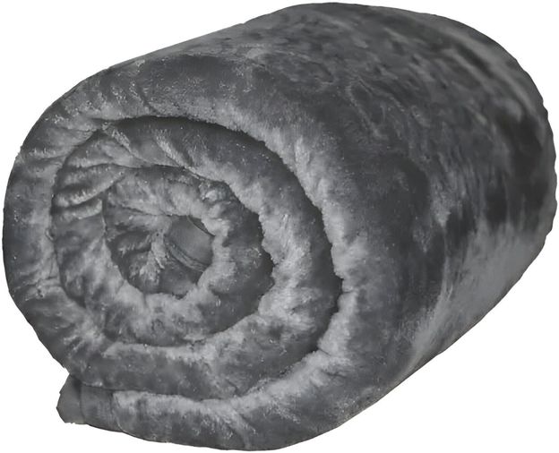 wear me Floral Single Mink Blanket for Heavy Winter(Microfiber, Grey)