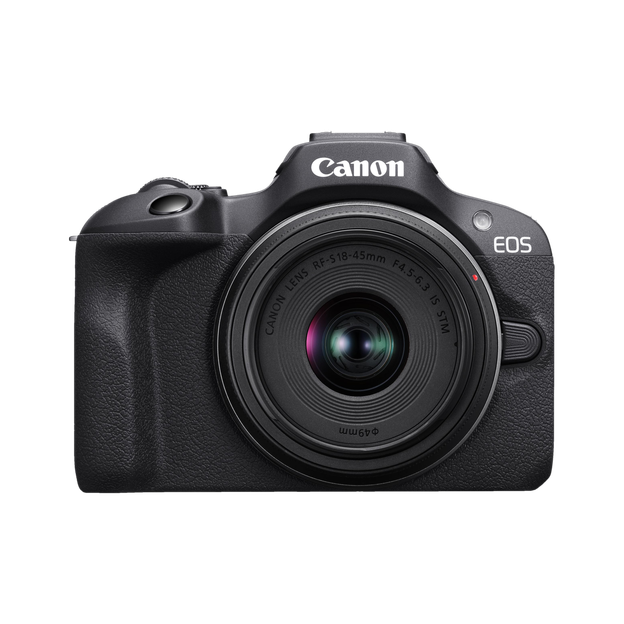 Canon EOS R100 Mirrorless Camera RF-S 18-45mm f/4.5-6.3 IS STM(Black)