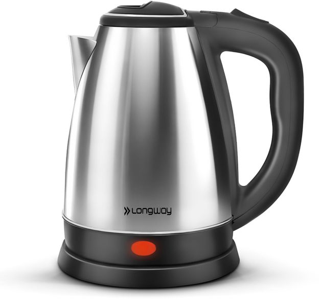 Longway Kestro 1500 W with Stainless Steel Body for Boiling Electric Kettle(2 L, Silver)