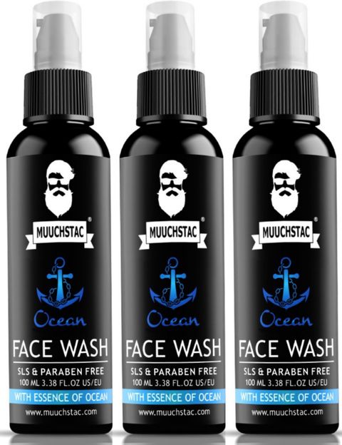 MUUCHSTAC Ocean for Men, Anti Acne & Pimple, Skin Brightening, All Skin Types Face Wash(300 ml)