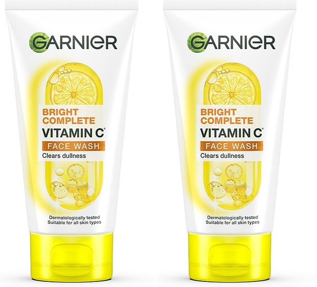 GARNIER Bright Complete Vitamin C Cleanser for Brighter and Glowing Skin Face Wash(300 g)