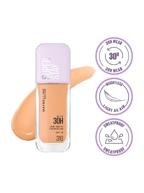 MAYBELLINE NEW YORK Matte Foundation 30H Longwear Light As Air Foundation(310, 35 ml)