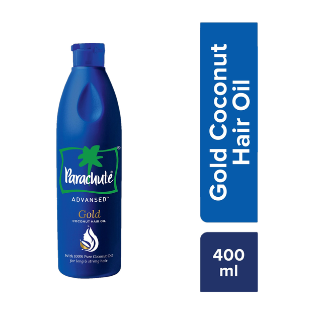 Parachute Advansed Gold Coconut Hair Oil, Made with Pure Coconut Oil, Vitamin E Hair Oil(400 ml)