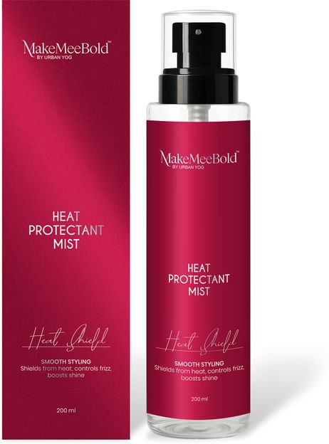 MakeMeeBold Heat Protectant Hair Mist with Aloe Vera & Vitamin E | Frizz Control Hair Styler Hair Spray(200 ml)