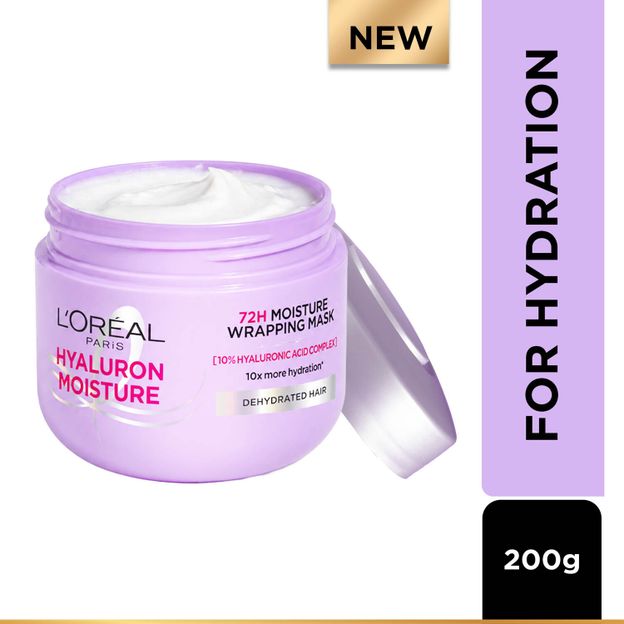 L'Oréal Paris Hyaluron Moisture Hair Mask with Hyaluronic Acid for 10x Hydration(200 g)