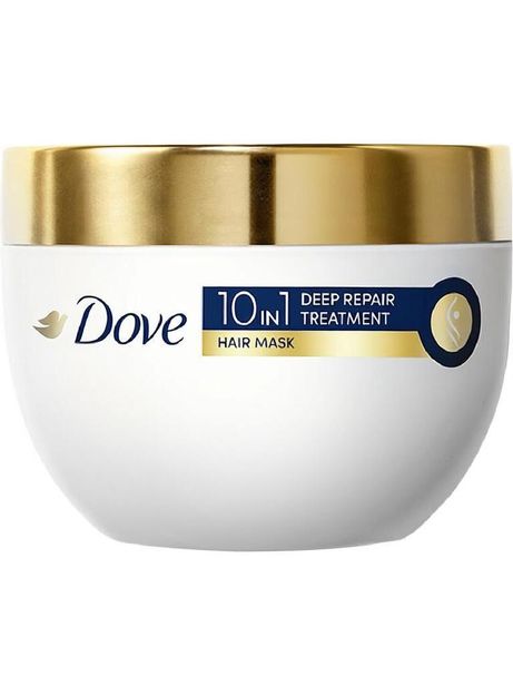 DOVE 10 in 1 Deep Repair Treatment Hair Mask 300 ml, for damaged hair(300 ml)