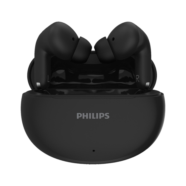 PHILIPS TAT1269BK In-Ear Earbuds, 13mm Drivers, 40H, IPX5, BT 5.4, Touch/Voice Controls Bluetooth(Black, True Wireless)