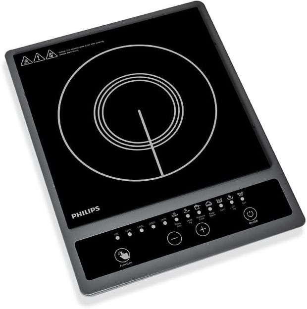 PHILIPS 1300 W Induction Cooktop Push Button(Multicolor, HD4934/00)