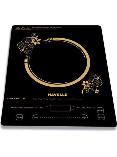 HAVELLS 2000 W Induction Cooktop Touch Panel(Black, Cook Pro TC-20)