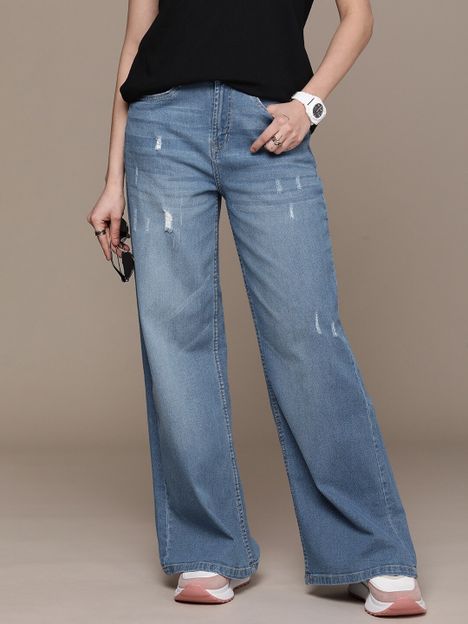 Roadster Flared Women Blue Jeans