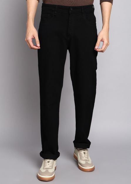 Roadster Straight Fit Men Black Jeans