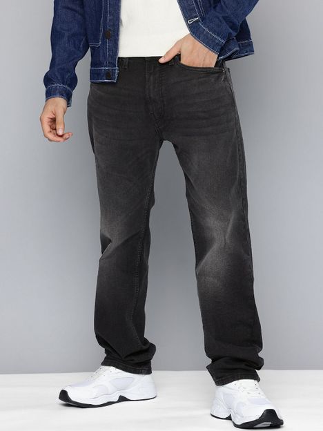 LEVI'S 505 Straight Fit Men Black Jeans