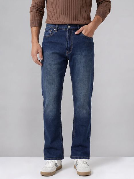 LEVI'S Straight Fit Men Dark Blue Jeans