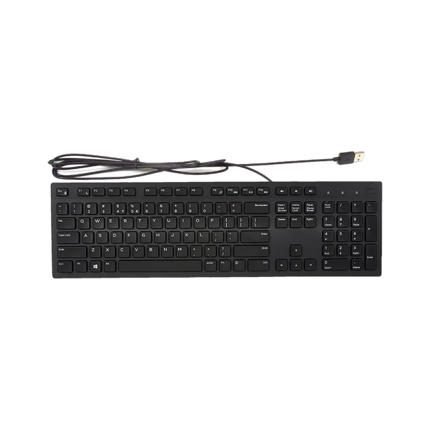 DELL KB216 Multimedia Keyboard with USB Interface, Plunger Keys Technology & Chiclet Wired USB Standard Desktop Keyboard Compatible with Desktop, Laptop with Low-Profile Chiclet Keys, Plunger Keys Technology, Dedicated Multimedia Hotkeys…