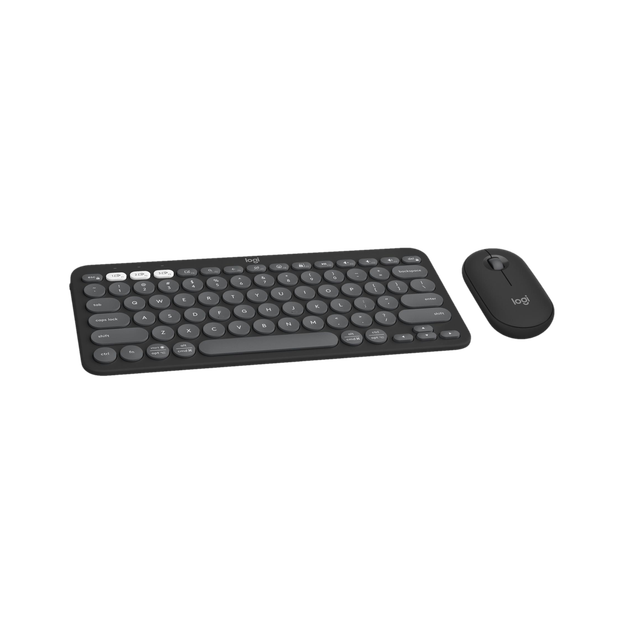 Logitech Pebble 2 Combo Bluetooth Standard Laptop Keyboard Compatible with Desktop, Laptop, Mac, Tablet, iPad with Upto 4000 Adjustable DPI Optical Mouse, Multi-Device Bluetooth, Easy-Switch Connectivity, Silent Touch Technology…